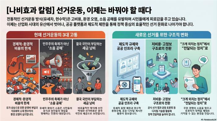 [나비효과] 선거운동, 이제는 바꿔야 할 때다