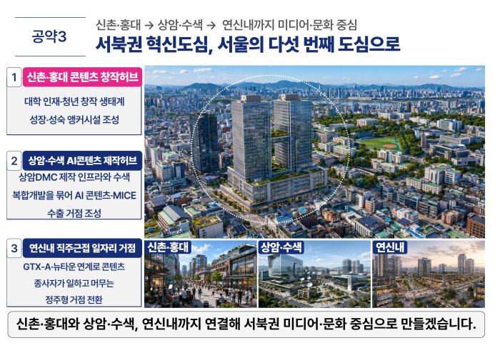 “문화도시냐, 입체개발이냐”...정원오·오세훈 서울시장 후보, 마포구 공약 비교